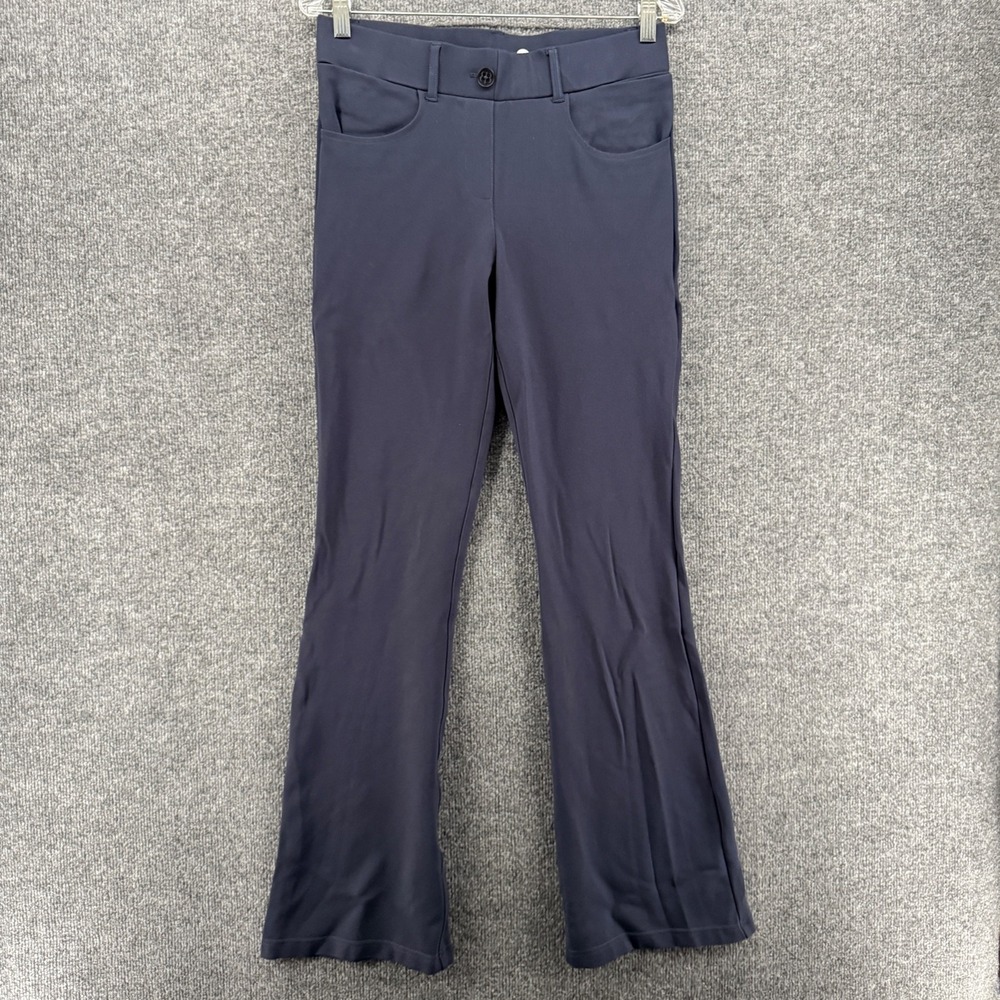 Batebrand Pants Womens M Blue Bootcut Pull On Stretch Trousers Old Money Classic